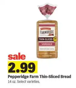 Meijer Pepperidge Farm Thin-Sliced Bread offer