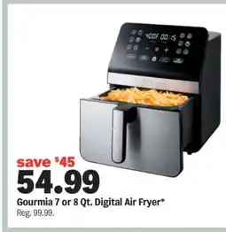 Meijer Gourmia 7 or 8 Qt. Digital Air Fryer offer