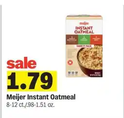 Meijer Meijer Instant Oatmeal offer
