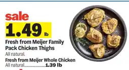 Meijer Fresh from Meijer Family Pack Chicken Thighs offer