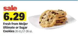 Meijer Fresh from Meijer Ultimate or Sugar Cookies offer