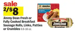 Meijer Jimmy Dean Fresh or Fully Cooked Breakfast Sausage offer