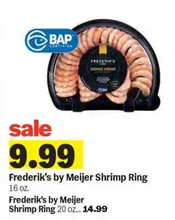 Meijer Frederik's by Meijer Shrimp Ring offer