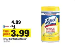 Meijer Lysol Disinfecting Wipes offer