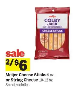 Meijer Meijer Cheese Sticks or String Cheese offer