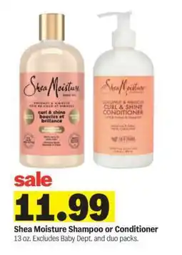 Meijer Shea Moisture Shampoo or Conditioner offer
