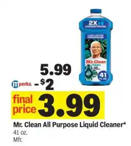 Meijer Mr. Clean All Purpose Liquid Cleaner offer