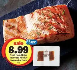 Meijer Fresh from Meijer Seasoned Atlantic Salmon Portions offer