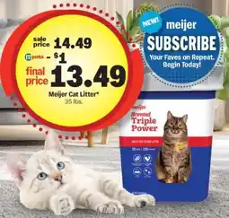 Meijer Meijer Cat Litter offer