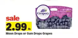 Meijer Moon Drops or Gum Drops Grapes offer