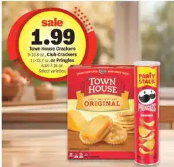Meijer Town House Crackers, Club Crackers, Pringles offer