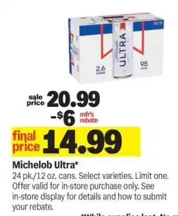 Meijer Michelob Ultra offer