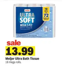 Meijer Meijer Ultra Bath Tissue offer