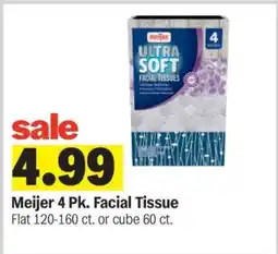 Meijer Meijer 4 Pk. Facial Tissue offer