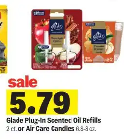 Meijer Glade Plug-In Scented Oil Refills or Air Care Candles offer