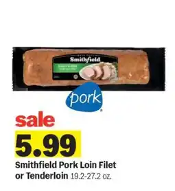 Meijer Smithfield Pork Loin Filet or Tenderloin offer