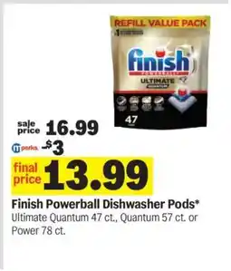 Meijer Finish Powerball Dishwasher Pods offer