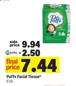 Meijer Puffs Facial Tissue offer