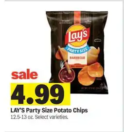 Meijer Lay's Party Size Potato Chips offer
