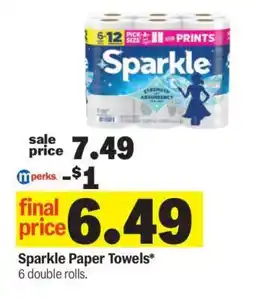 Meijer Sparkle Paper Towels offer