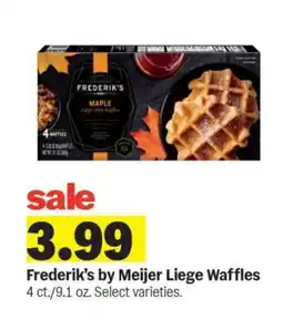 Meijer Frederik's by Meijer Liege Waffles offer