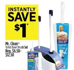 Dollar General Mr. Clean Toilet Bowl Brush Set offer