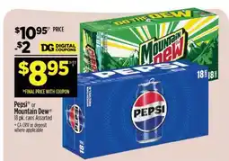 Dollar General Pepsi or Mountain Dew offer