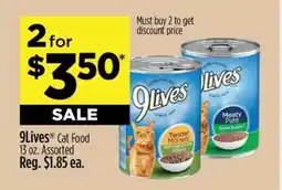 Dollar General 9Lives Cat Food offer
