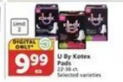Pavilions U By Kotex Pads offer