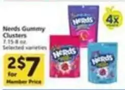 Pavilions Nerds Gummy Clusters offer