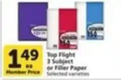 Pavilions Top Flight 3 Subject or Filler Paper offer