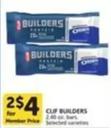 Pavilions Clif Builders bars offer