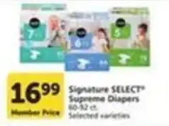 Pavilions Signature Select Supreme Diapers offer