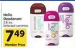 Pavilions Hello Deodorant offer