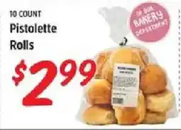 Rouses Pistolette Rolls offer