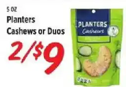 Rouses Planters Cashews or Duos offer
