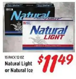 Rouses Natural Light or Natural Ice offer