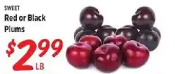 Rouses Sweet Red or Black Plums offer