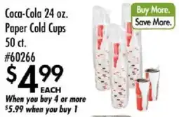 Smart & Final Coca-Cola paper cold cups offer