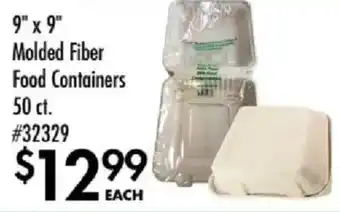 Molded Fiber Food Containers