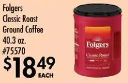Smart & Final Folgers classic roast ground coffee offer