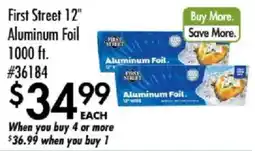 Smart & Final First Street aluminum foil offer