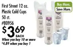 Smart & Final First Street plastic cold cups offer