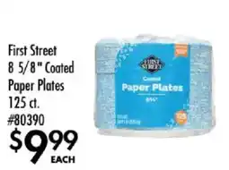 Smart & Final First Street coated paper plates offer