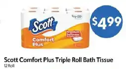 Homeland Market Scott Comfort Plus Triple Roll Bath Tissue offer