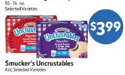 Homeland Market Smucker's Uncrustables offer