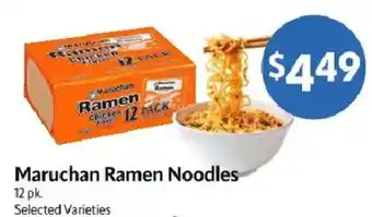 Homeland Market Maruchan Ramen Noodles offer