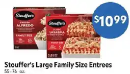 Homeland Market Stouffer's Large Family Size Entrees offer