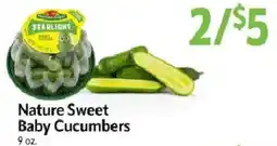 Homeland Market Nature Sweet Baby Cucumbers offer