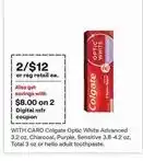 CVS Colgate Optic White Advanced toothpaste offer